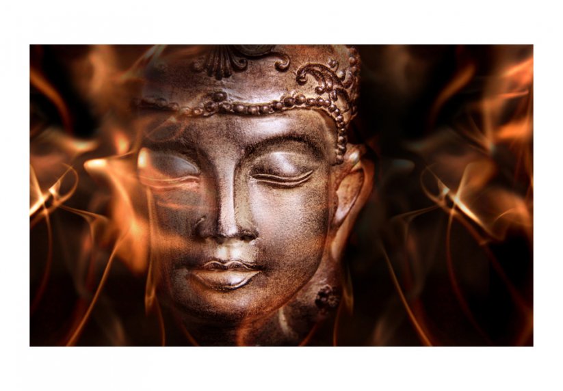 Fototapeta - Buddha - Ohnivá meditace