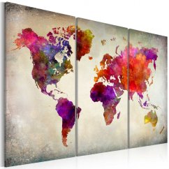 Obraz - Svět - barevná mozaika