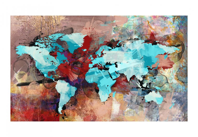 Fototapeta - Mapa světa jako umění II