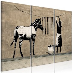 Obraz - Banksy: Umývanie zebry