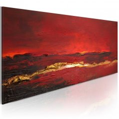 Ručne maľovaný obraz - Červený oceán