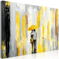 Obraz - Dáždnik lásky - žltý