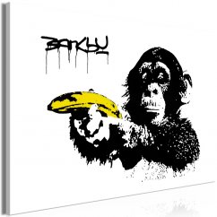 Obraz - Banksy: Opica s banánom