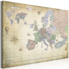 Obraz - Mapa Evropy - jednodílná