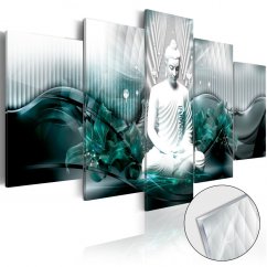 Obraz na akrylátovém skle - Azurová meditace