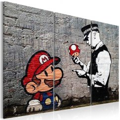 Obraz - Super Mario Mushroom Cop od Banksyho