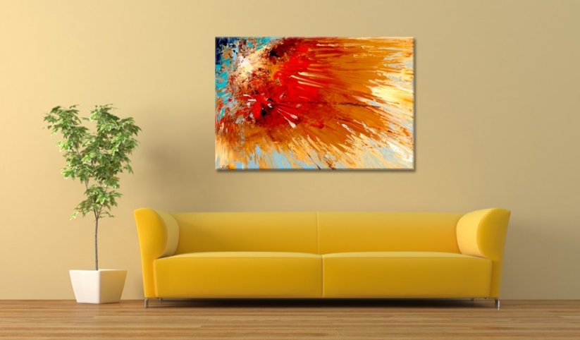 Ručne maľovaný obraz - Výbuch