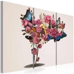 Obraz - Motýli, květiny a karneval
