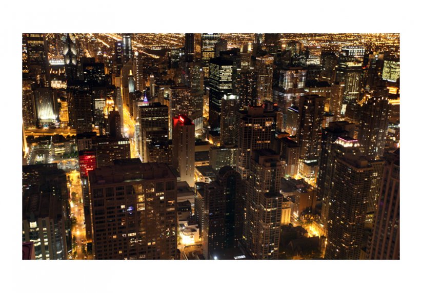 Fototapeta - Mesto v noci - Chicago, USA