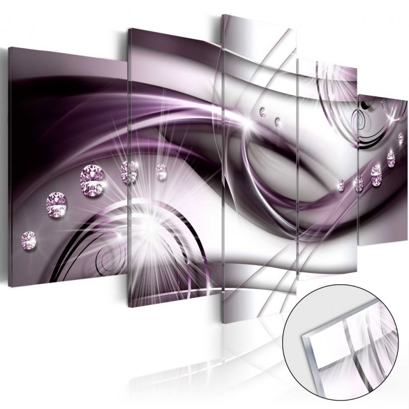 Obraz na akrylátovém skle - Fialová záře