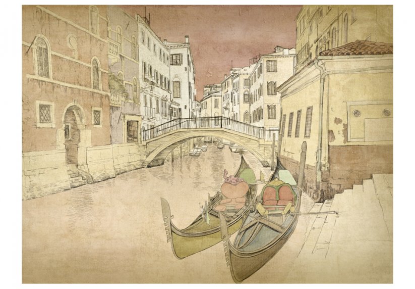 Fototapeta - Gondoly v Benátkach