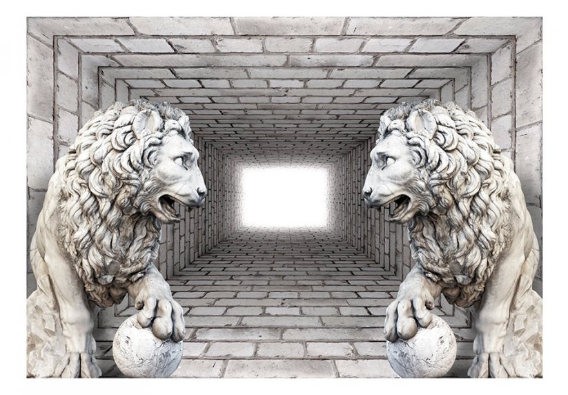 Samolepící fototapeta - Kamenní lvi