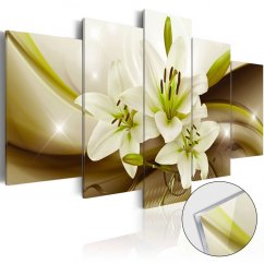 Obraz na akrylátovém skle - Moderní lilie