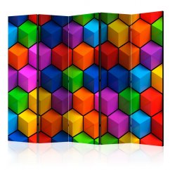 Paraván - Farebné geometrické boxy II
