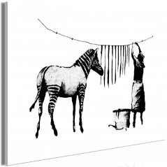 Obraz - Banksy: Umývanie zebry