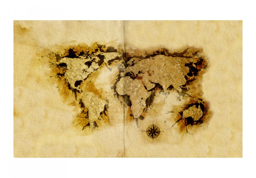 Fototapeta - Mapa světa - zlatokopové