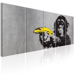 Obraz - Opica a banán