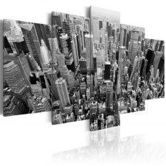 Obraz - Černobílé mrakodrapy New Yorku