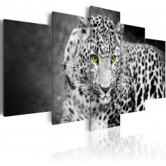 Obraz - Leopard - černobílý