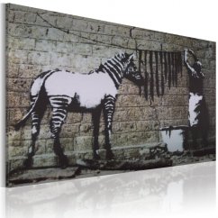 Obraz - Umývanie zebry (Banksy)