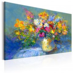 Ručne maľovaný obraz - Jesenná kytica