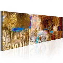 Ručne maľovaný obraz - Zlatá textúra