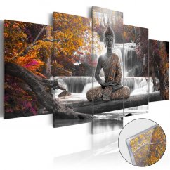 Obraz na akrylátovém skle - Podzimní Buddha