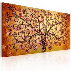 Ručne maľovaný obraz - Páví strom