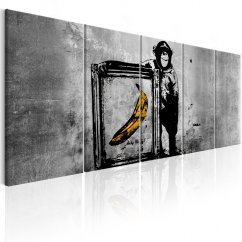 Obraz - Banksy: Opica s rámom