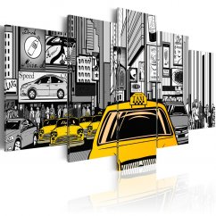 Obraz - Taxi v komikse
