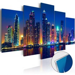Obraz na akrylátovém skle - Noci v Dubaji