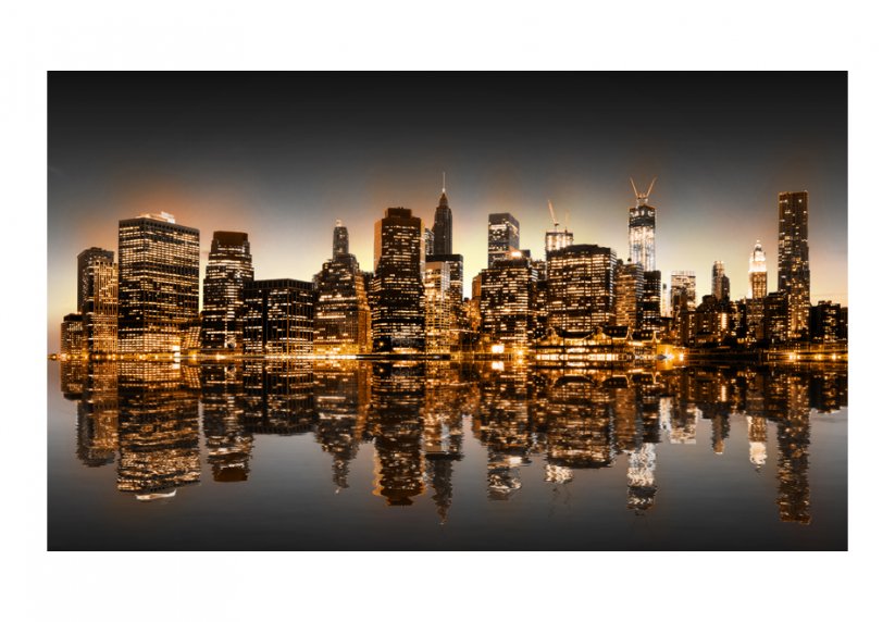 Fototapeta - New York a zlato