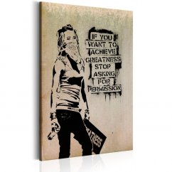 Obraz - Graffiti slogan od Banksyho