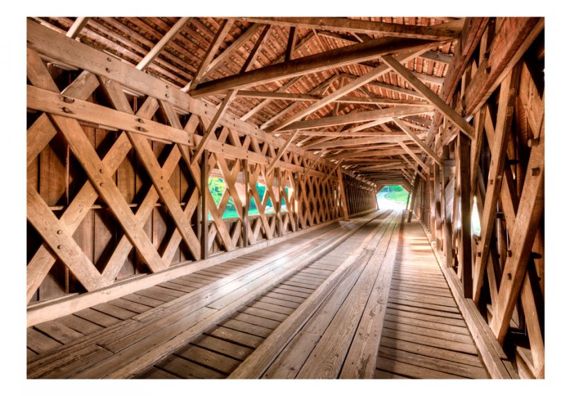 Fototapeta - Drevený most